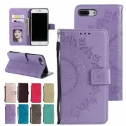 Flip Totem Embossing Wallet Phone Case For iPhone 11 12 13 Pro Max XR X 6 7 8 SE