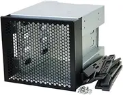PHENOFICE Optical Drive Bay Expansion Kit 4-Bay HDD Mounting Bracket 3.5 Inch Hard Drive Rack for Computer Case