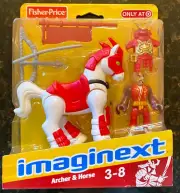 ARCHER & White HORSE Exclusive IMAGINEXT Knight Castle Armor NEW Sealed 2011