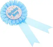 JOINPAYA Tinplate Birthday Badge Pin Rosette Button Pins Party Decorations Happy Birthday Award Ribbon for Shower