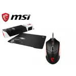 MSI 微星 MSI CLUTCH GM08滑鼠+GD30鼠墊 電競滑鼠組合包 現貨 廠商直送