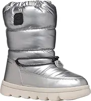 [Geox] J WILLABOOM Girl B A Snow Boot, Silver, 0 UK, Silver, 0 UK