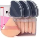 10Pcs Triangle Powder Puffs for Face Powder,Soft Velour Makeup Setting Powder Pu