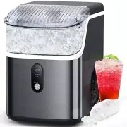Nugget Ice Makers Countertop, Soft Chewable Crushed Ice Maker Machine, Portable