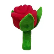 Dog Squeak Toy Soft Plush Rose Flower Chew Toy for Small and Medium Dogs