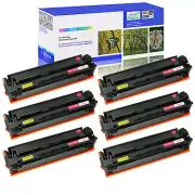 6PK Magenta CF503A 202A Toner for HP LaserJet Pro MFP M280nw M281cdw Printer