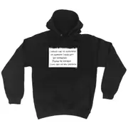 Would Like To Apologise - Funny Novelty Hoodies Hoodie