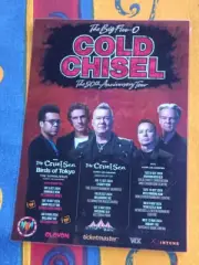 COLD CHISEL 2024 AUSTRALIA TOUR POSTER - LAMINATED NEW!!!