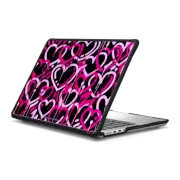 MacBook Pro 14-inch (M1 - M4) Impact Case Pink & Black Electric Love by Corey Paige Designs