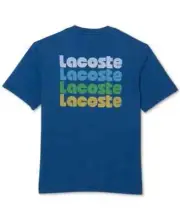 Lacoste Men's Short Sleeve Stacked Logo Crewneck T-Shirt 4XL