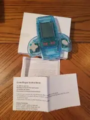 Blue POCKET GAME PLAYER, Portable Handheld Electronic Spaceship w/11 Video Games