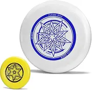 Outdoor Flying Disc 175g,Adult Sport Disc Set for Competitive and Pro Players,Flying Disc Set Includes 1 Glow in The Dark Flying Disc for Beach Pool Game, Camping and Backyard