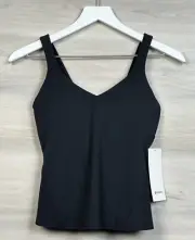 Lululemon Align Waist Length Tank Size 4 A/B Cup Nulu Black BLK 53105