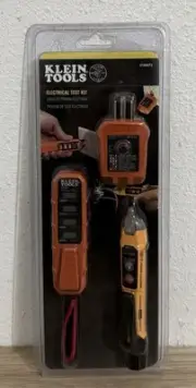Klein Tools ET45KIT3 3 Piece AC/DC Voltage Outlet Tester Electrical Test Kit NEW