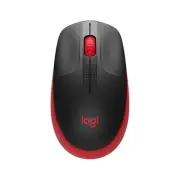 Logitech M190 Full-Size Wireless Mouse - Red, Comfortable, Contoured design AU