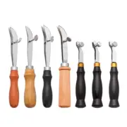 Adjustable Leather Skiving Working Tool Handle Leather Edging Creaser Tool