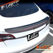 Blade Carbon Fibre Trunk boot lip Spoiler Wing Bodykit for Tesla Model 3 19+