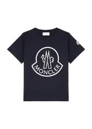 Moncler Kids Logo-print Cotton T-shirt (6 Years) - Navy - 8A (8 Years) 8A (8 years)