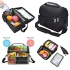 Leak-proof Cooler Bag Large Capacity Lunch Tote Insulated Lunch Box Camping