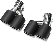 Compatible For BMW 5 Series G30 G31 525i 530i 528i Exhaust Tip Tailtip Conversion Quad Muffler Tip M Performance Exhaust Systems 2018+(Carbon Fiber E)