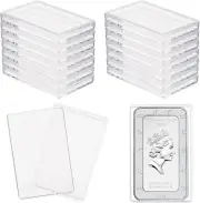 100 Direct Fit Coin 29x50 Holder Capsule For 1oz Silver Bar One Troy Ounce Bar