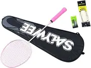 Tadill Badminton Racket Set Replacement Racket Protable Players Badminton Racquet Shuttlecocks Racquet for Games Indoor Backyards