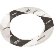Label, Astral, 1-1/2" Multiport Valves, 6 Position : 22358N-0201