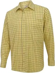 [Hoggs of Fife] Governor Premier Tattersall Shirt Gold Check 17" Check
