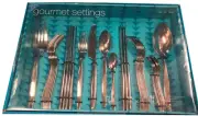 34Pcs Gourmet Settings 18/10 Stainless Steel Cutlery Set Spoons Forks Knives new