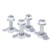 4 PCS Hook Tie Down Rope Kit Anchor Point For Boat Truck Airline Rail Trailer