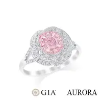 在飛比找momo購物網優惠-【AURORA 歐羅拉】GIA 30分天然粉紅鑽石18K鑽戒