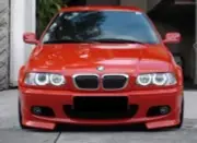 CCFL Angel eyes. Bright white color For BMW E46 Coupe/ Cabrio 1999-2003