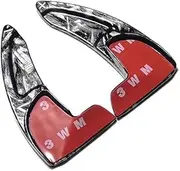 Car Steering Wheel Shift Paddles for Charger Challenger 2015-2024 Car Steering Wheel Paddle Shift Extension Paddle Shift Sticker HTEOPOEKFR(Forged Pattern)
