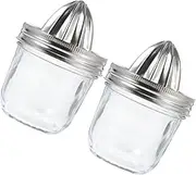 2pcs Manual Juicer Portable Stainless Press Citrus Squeezer for Easy Juice Extraction From Orange Lemon for Home Kitchen Use