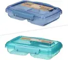 Sistema Ocean Bound Plastic Small Split Container | 350mL Food Storage Container