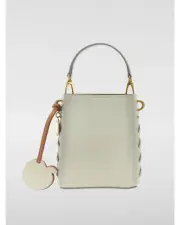 Stella Mccartney Falabella Mini Bucket Bag with Apple Charm Women Grey Mini Bags
