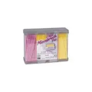 Microbrush PF400PI Plus Dispenser Series Micro Applicators Fine Pink 400/Pk