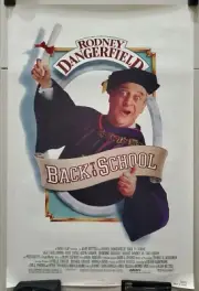 BACK TO SCHOOL ORIGINAL ROLLED 27X41 MOVIE POSTER 1986 RODNEY DANGERFIELD YOUNG