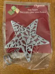 Silver Glitter Tree Topper