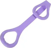 One-line Tensioner Exercise Bands Household Stretch Band Shoulder Elastic Band Women's Elastic Band Yoga Elastic Band Shoulder Stretch Band Exercise Band Elastic Band Purple TPE