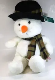 BBBot Snowflake snowman Russ Berrie plush vintage Blue 4832