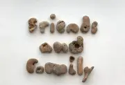 Natural Letter Shaped Stones FRIENDS AND FAMILY Beach Rocks word Pebble art hag