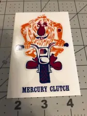 Mercury Clutch Mini Bike Go Kart Decal Sasquatch Big Foot 4” Tall 1 Decal