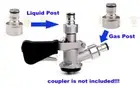 Stainless Steel Cornelius Type Ball Lock Liquid & Gas Coupler Post 1/2' Threa...