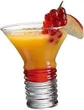 Wine Glass Cocktail Glasses Martini Tumbler Martini Glasses Bar Glasses Delicate Wine Cup Gold Bar Party Beer Cup Stemless Margarita Clear Glasses Multi-Function Wine Cup 240ml Cup