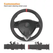Hand-sewn Soft Alcantara Car Steering Wheel Cover for Alfa Romeo Giulietta MiTo