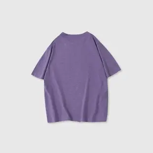 【GAP】男裝 Logo純棉印花圓領短袖T恤-紫色(876998)