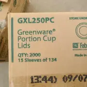 Fabri-Kal GXL250PC Greenware 2 oz. Compostable Clear Plastic Souffle /...
