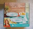 New The Pioneer Woman by Corelle 12-Piece Dinnerware Set, Evie, Teal