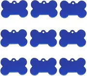 100 Pcs Aluminum Blank Dog and Cat Tags Custom Engraved Dog Cat ID Tags Personalized Engraved Pet Name Tags Nameplates Anti-Lost Pet Tags Pendants Pet Collar Accessories,Blue,29x18mm
